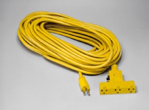 Alert Stamping CST-50T 50 Ft Sjtw 12/3 Triple Outlet Outdoor Extension Cord - MPR Tools & Equipment