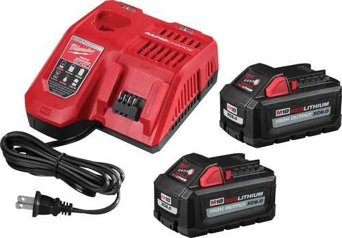 Milwaukee 48-59-1862SC M18 18V Lithium-Ion High Output Starter Kit with (2) 6.0 Ah Battery Packs and Charger - MPR Tools & Equipment