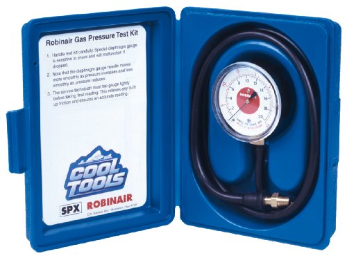Robinair 42160 Gas Manifold Pressure Test Kit, 0-35" Water Column - MPR Tools & Equipment