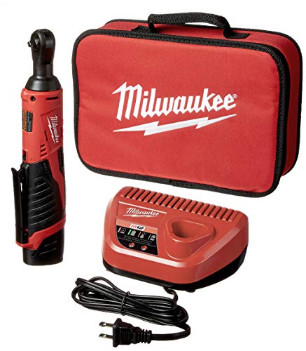 Milwaukee 2456-21 M12 Cordless 1/4" Lithium-Ion Ratchet Kit - MPR Tools & Equipment