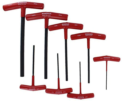 Bondhus 13389 Set of 8 Hex T-handles w/Stand. sizes 2-10mm - MPR Tools & Equipment