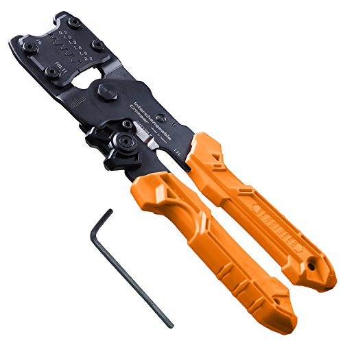 precision universal crimping tool with inter-changeable die plates (size S) handy crimp tool. Made in Japan. ENGINEER pad-11 - MPR Tools & Equipment