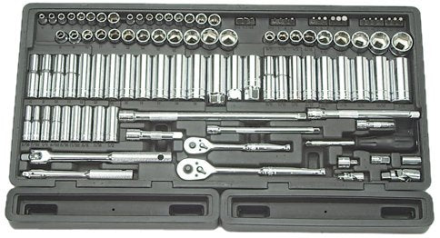 ATD Tools 1380  Design Model 106 Piece 1/4" and 3/8" Drive 6-Point Socket Set in Blow Molded Organizer Tray - MPR Tools & Equipment