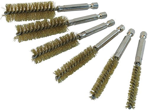 Innovative Products Of America 8081 6 Piece Brass Bore Brush Set, 8, 10, 12, 15, 17, and 19 mm - MPR Tools & Equipment