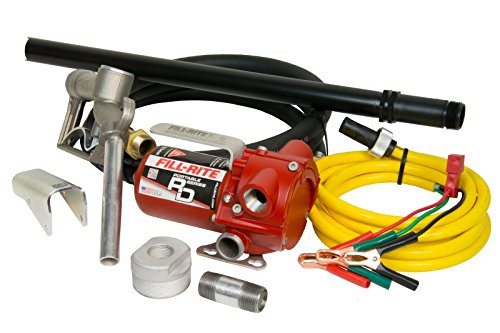 Fill-Rite RD1212NP 12 GPM 12V Portable Fuel Transfer Pump with Manual Nozzle, Discharge Hose, Suction Pipe and Power Cord. - MPR Tools & Equipment