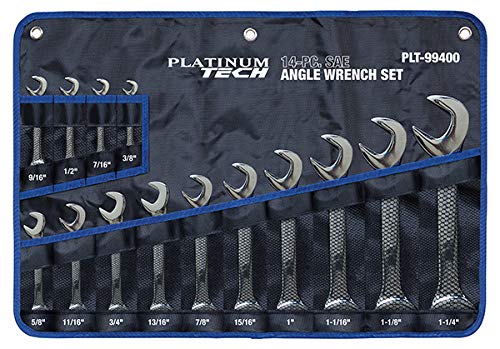 Platinum 99400 14 Pc. SAE Angle Wrench Set - MPR Tools & Equipment