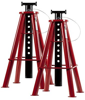Sunex 1410 10-Ton, High Height, Pin Type, Jack Stands, Pair - MPR Tools & Equipment