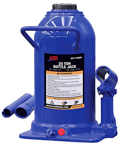 ATD Tools 7386W 20 Ton Heavy-Duty Hydraulic Side Pump Bottle Jack, 1 Pack - MPR Tools & Equipment