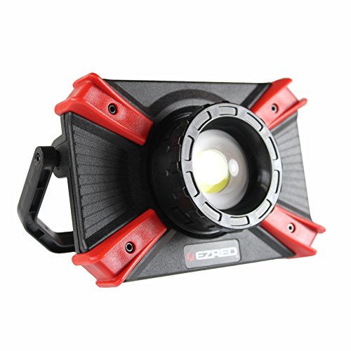 EZ RED XLF1000-1,000 Lumen Portable Micro-USB Rechargeable Focusing Work Light with Magnetic Accessory - MPR Tools & Equipment