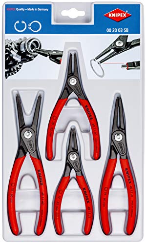 Knipex 00 20 03 SB Precision Circlip Pliers Set (4 Piece) - MPR Tools & Equipment