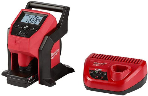 Milwaukee M12 12-Volt Lithium-Ion Cordless Compact Inflator Kit W/ 4.0Ah Battery & Charger - MPR Tools & Equipment