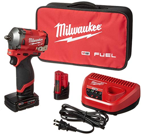 Milwaukee 2554-22 M12 FUEL Stubby 3/8 in. Impact Wrench Kit (2 Ah/4 Ah) - MPR Tools & Equipment