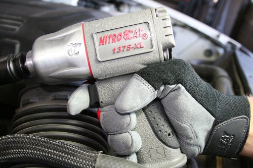 NitroCat 1375-XL 1/2-Inch Mini Composite Air Impact Wrench with Twin Clutch Mechanism - MPR Tools & Equipment