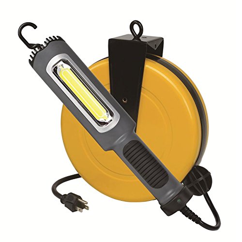 Alert Stamping 5050CL8 Professional Auto Repair Drop Lighting 8 Watt Bright 900 Lumen COB LED Cord Reel Garage Shop Work Light - MPR Tools & Equipment
