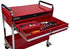 Service Cart with Locking Top and Locking Drawer- Red - MPR Tools & Equipment