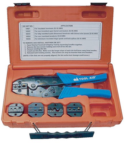 S & G Tool Aid 18920 Ratcheting Terminal Crimping Kit- 5 Piece - MPR Tools & Equipment