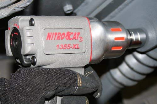 NITROCAT 1355-XL 3/8-Inch Composite Air Impact Wrench with Twin Clutch Mechanism - MPR Tools & Equipment