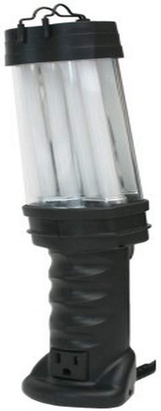 Bayco SL-976 26-watt Double-Brite Pro Grade Fluorescent Work Light with Tool Tap. Black - MPR Tools & Equipment