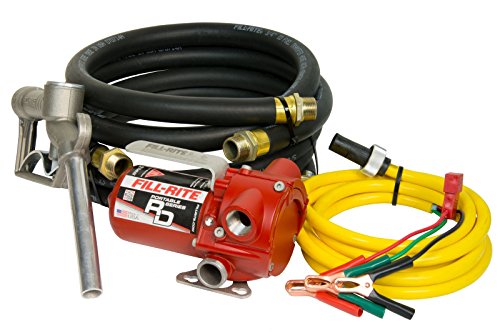 Fill-Rite RD812NH 8 GPM 12V Portable Fuel Transfer Pump with Manual Nozzle, Discharge Hose, Suction Hose, and Power Cord - MPR Tools & Equipment