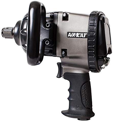 AirCat 1880-P-A 1" Drive Pistol Style Impact Wrench. Large. Silver & Black - MPR Tools & Equipment