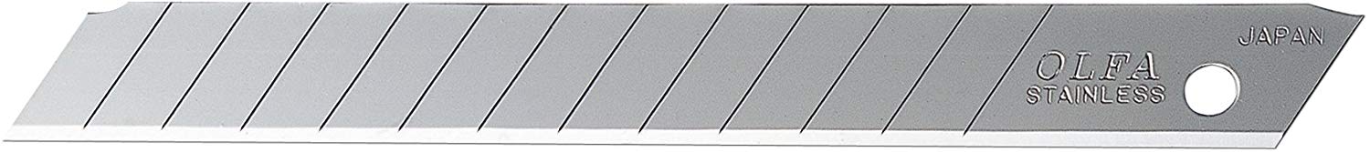 Olfa 9282 AB-50S 9mm Stainless Steel Snap-Off Blade. 50-Pack - MPR Tools & Equipment