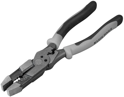 Pliers. Hybrid Multi Purpose Tool with Crimper. Bolt Shearing Holes & Stripper Klein Tools J215-8CR - MPR Tools & Equipment