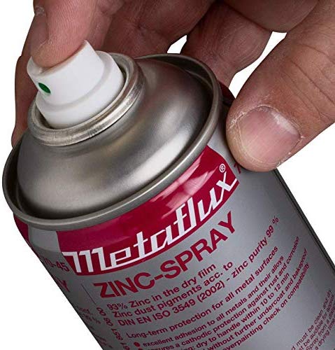70-45 Zinc Spray Metaflux Corrosion Proof Repair Galvanized Surfaces Quick Drying Restores Long-Term Protection (1) - MPR Tools & Equipment