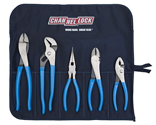Channellock TOOL ROLL-1 Technician's Plier Set with Tool Roll, 5-Piece - MPR Tools & Equipment