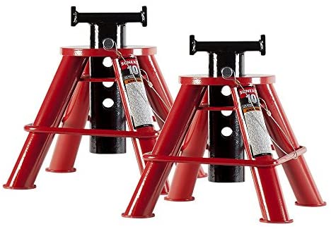 Sunex 1210 10-Ton Low Height Pin Type Jack Stands, Pair - MPR Tools & Equipment