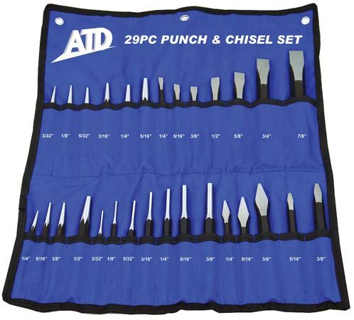 ATD Tools 729 29-Piece Punch and Chisel Set - MPR Tools & Equipment