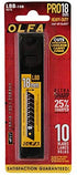 Olfa 9070 LBB-10B 18mm UltraSharp Black Snap-Off Heavy-Duty Blade. 10-Pack - MPR Tools & Equipment