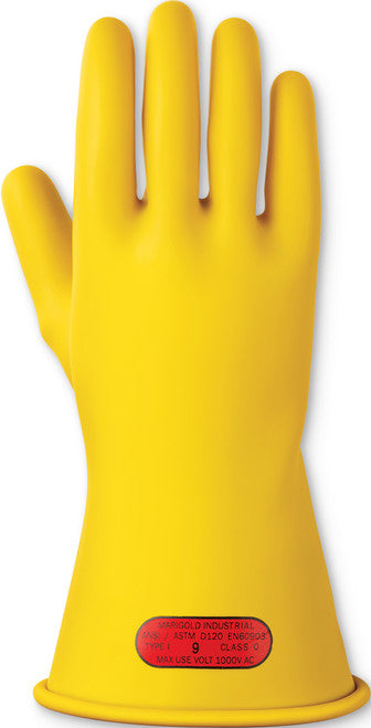 Ansell RIG011Y080 CLASS 0, ELECTRICAL RUBBER INSULATING GLOVES, YELLOW, SIZE 8 - MPR Tools & Equipment