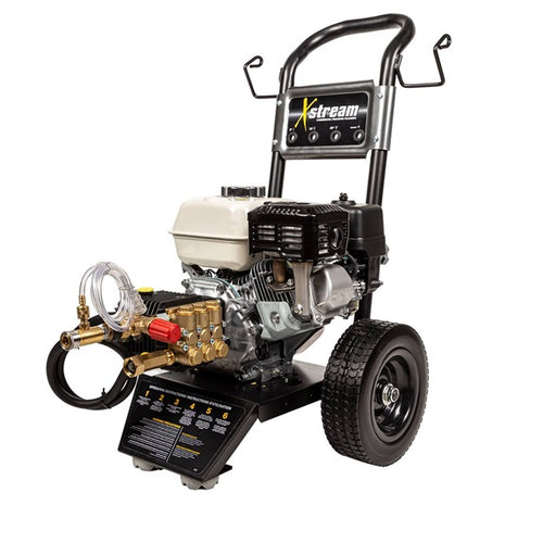 BE Power Equipment X-2565HWGENSP 2,500 PSI - 3.0 GPM Gas Pressure Washer with Honda GX200 Engine and General Triplex Pump - MPR Tools & Equipment