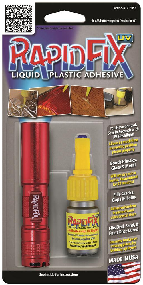 Rapid Fix 6121805EF 10 ML UV® Adhesive w/ Flashlight - MPR Tools & Equipment
