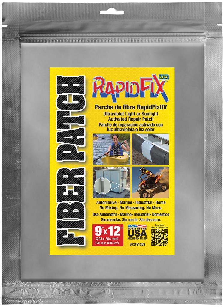 Rapid Fix 6121912 UV Fiber Patch 9"x12" (108 Sq Inches) - MPR Tools & Equipment