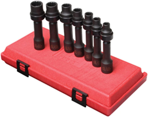 Sunex 2696 1/2-Inch Drive SAE 12-Point Driveline Socket Set, 7 Piece - MPR Tools & Equipment