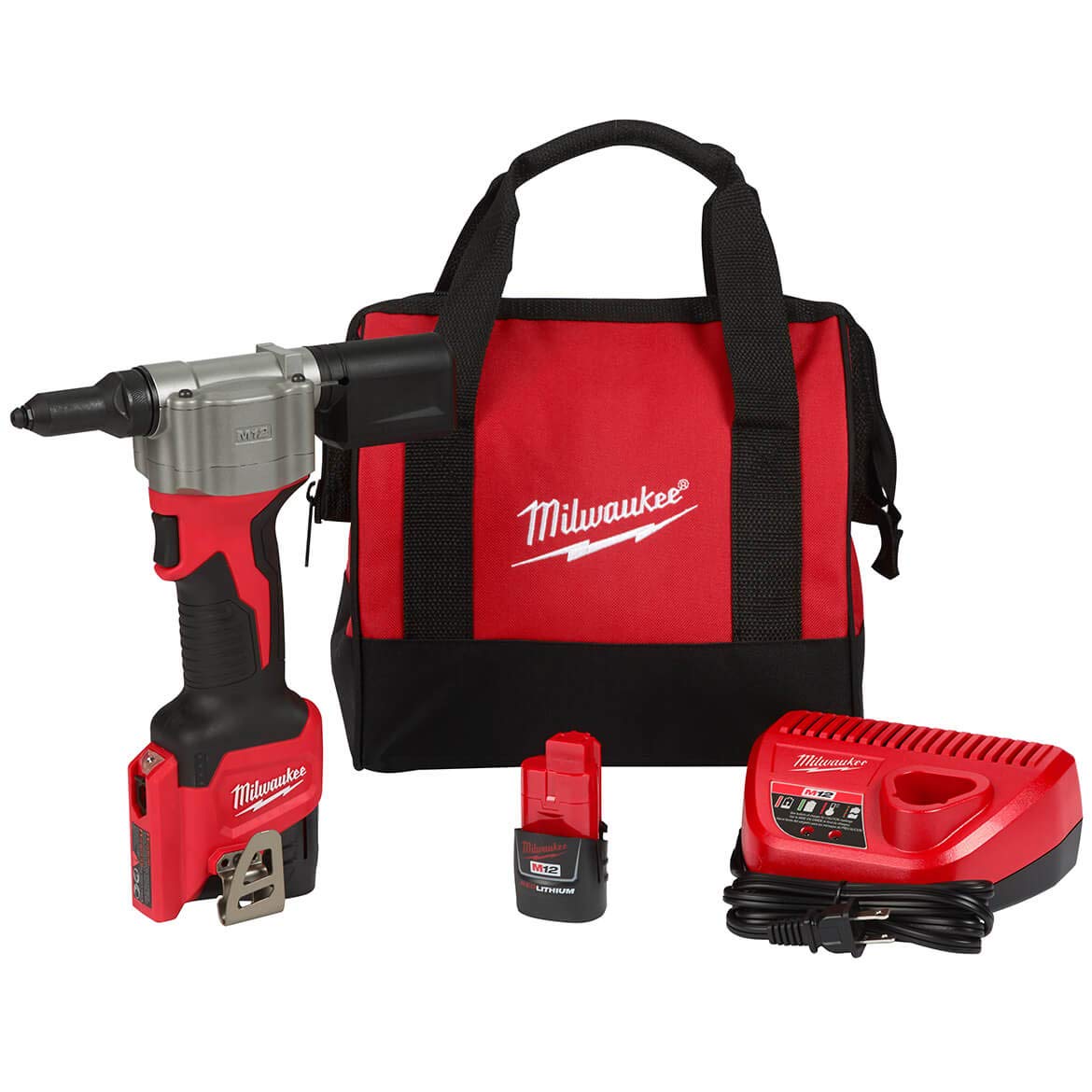Milwaukee Electric Tools 2550-22 M12 Rivet Tool Kit - MPR Tools & Equipment