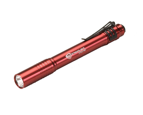 Streamlight 66120 Stylus Pro PenLight with White LED and Holster. Red - 100 Lumens - MPR Tools & Equipment