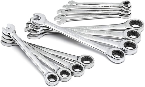 GEARWRENCH 12 Pc. 12 Point Ratcheting Combination Metric Wrench Set - 9412 - MPR Tools & Equipment