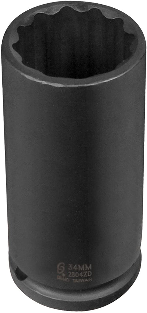 Sunex 2804zd 12-Inch Drive 32-Mm 12-Point Deep Spindle Nut Socket - MPR Tools & Equipment