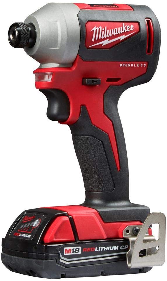 Milwaukee 2850-21P SB M18 Compact Brushless Cordless 0.25 Inch Impact Driver Kit with 1 Battery - MPR Tools & Equipment