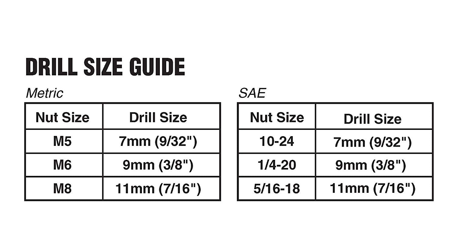 Astro Pneumatic 1442 13 Hand Rivet Nut Setter Kit - Metric & SAE W/ 60pc