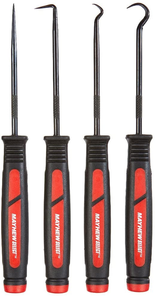 Mayhew Select 60003 4-Piece Mini Dominator Hook & Pick Set - MPR Tools & Equipment