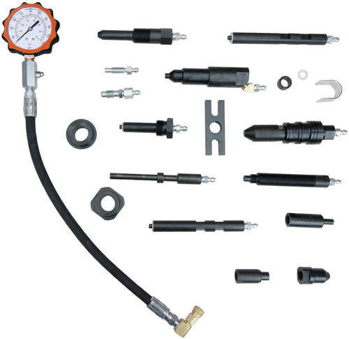 Lang Tools TU-15-70 Diesel Compression Test Set with Tester and Adapters - MPR Tools & Equipment