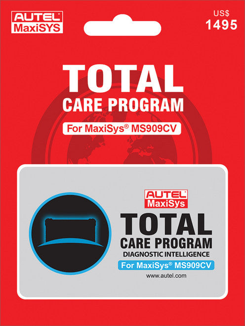 Programme Autel MS909CV1YR Total Care Garantie d'un an et extension de mise à jour logicielle pour MS909CV