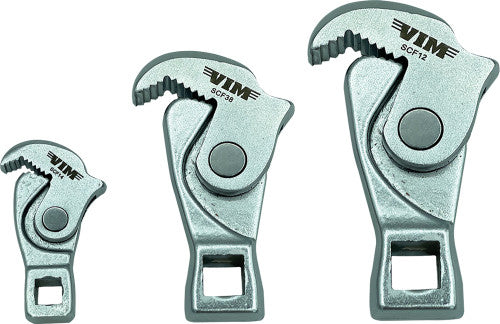 VIM Tools SCF100 3-PC SPRING-LOADED CROWFOOT WRENCH SET , 1/4", 3/8" & 1/2" DRIVE, (5-12MM/8-17MM/14-32MM)