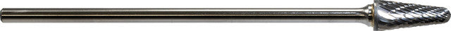Mastercut SL-4L6DC 1/2 Diameter Doublecut SL Radius Cone Shape Burs - 14 Degree - MPR Tools & Equipment