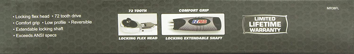 Ezred MR38FL 3/8" Drive Locking Flex Head Extendable Ratchet - MPR Tools & Equipment