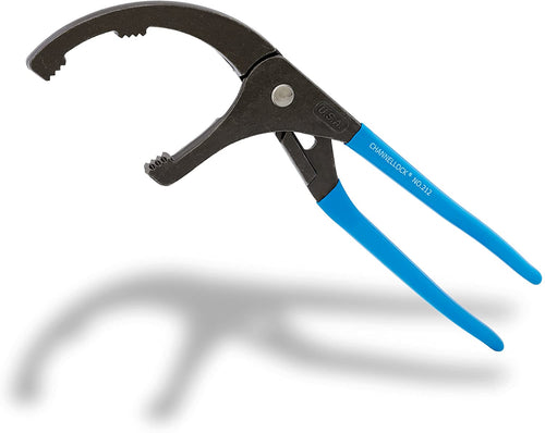 Channellock 212 4-1/4-Inch Jaw Capacity Plier for Oil Filters PVC and Sink Strainers - MPR Tools & Equipment