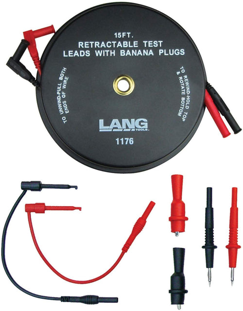 Lang 7-Pc. Retractable Test Lead Set (LNG-1176) - MPR Tools & Equipment